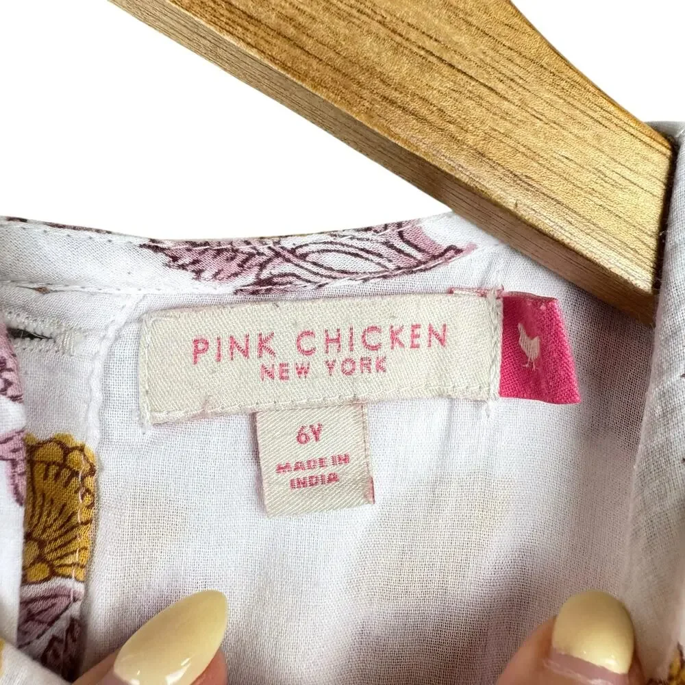 Hanna Andersson & Pink Chicken Sz 4 & 6 Youth Play Dresses 2 Piece Set